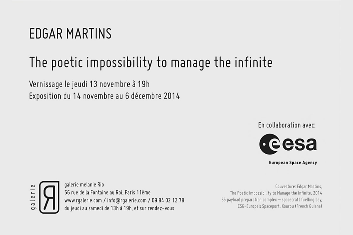 The Poetic Impossibility to Manage the Infinite @ Melanie Rio Gallery (Paris)